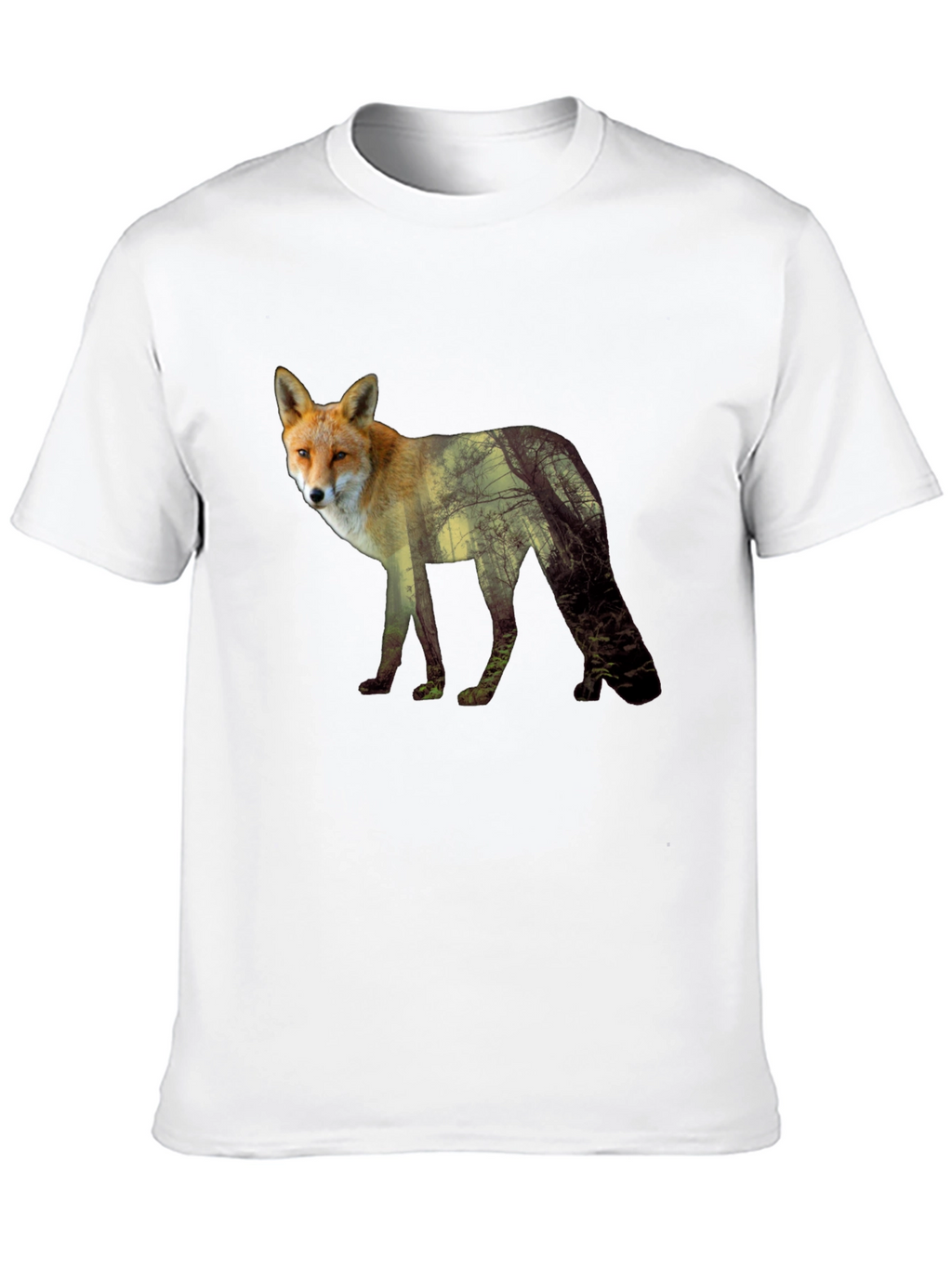 Fox Forest Graphic Tee - Mens Black T-Shirt