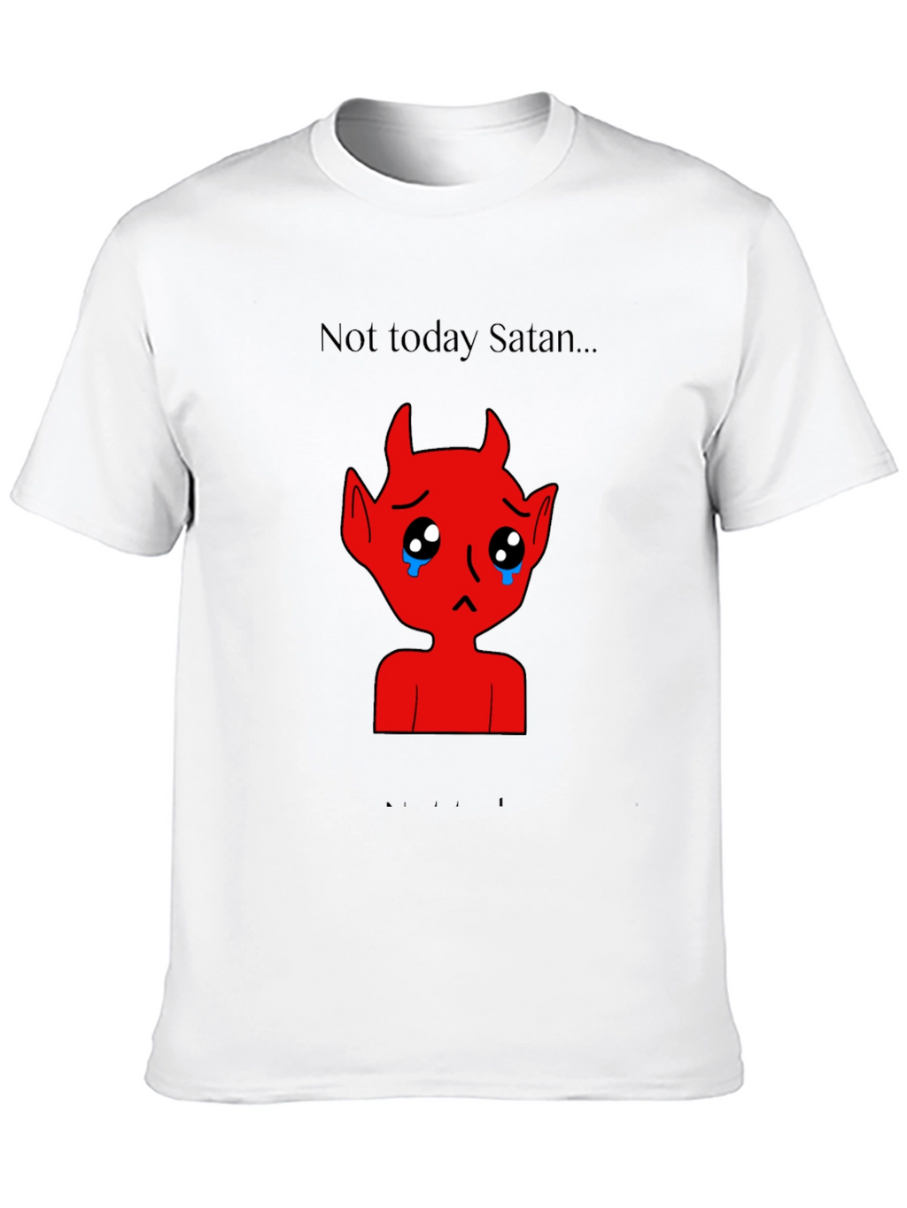 Sad Satan Graphic Tee - Not Today Satan