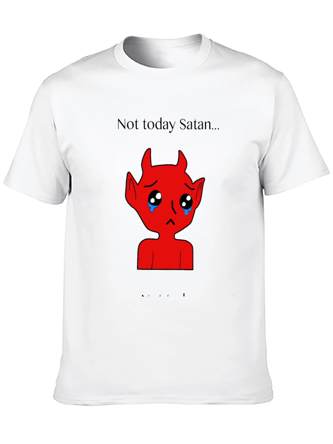 Sad Satan Graphic Tee - Not Today Satan
