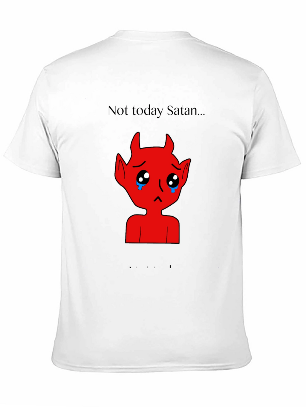 Sad Satan Graphic Tee - Not Today Satan
