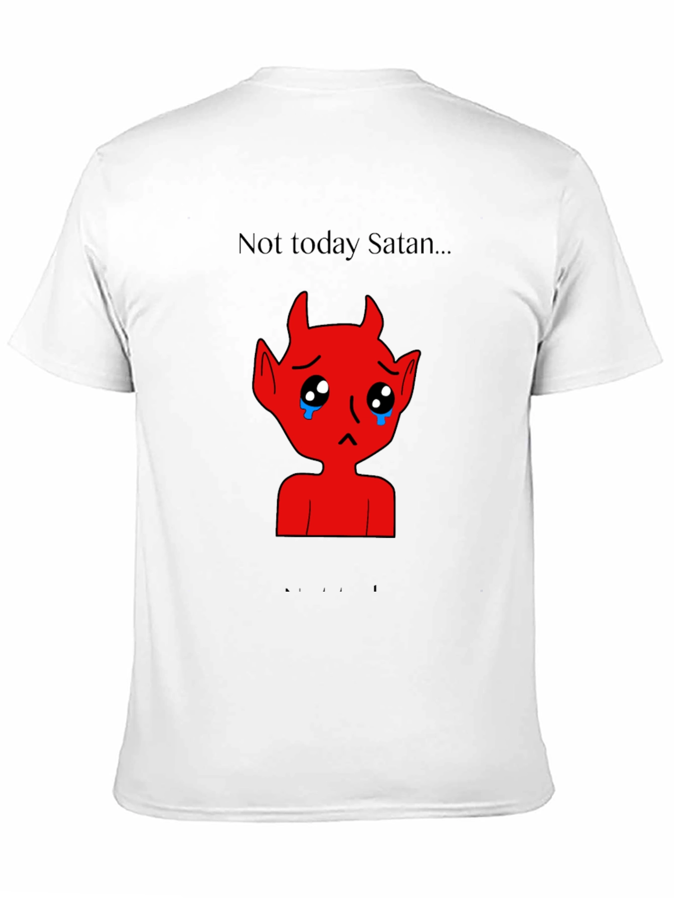 Sad Satan Graphic Tee - Not Today Satan
