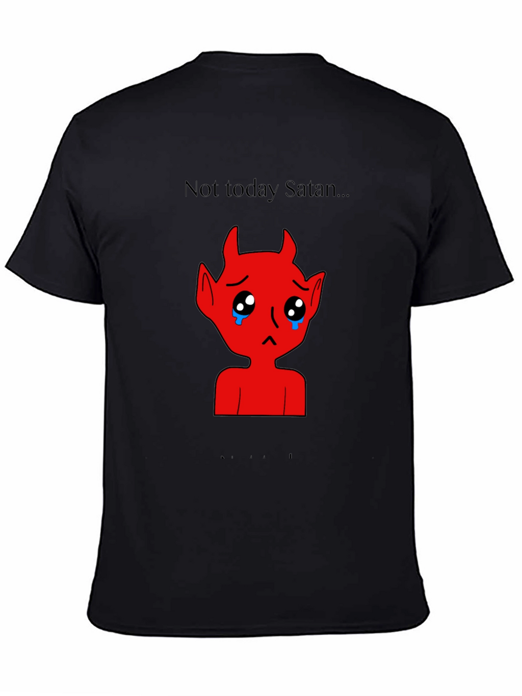 Sad Satan Graphic Tee - Not Today Satan
