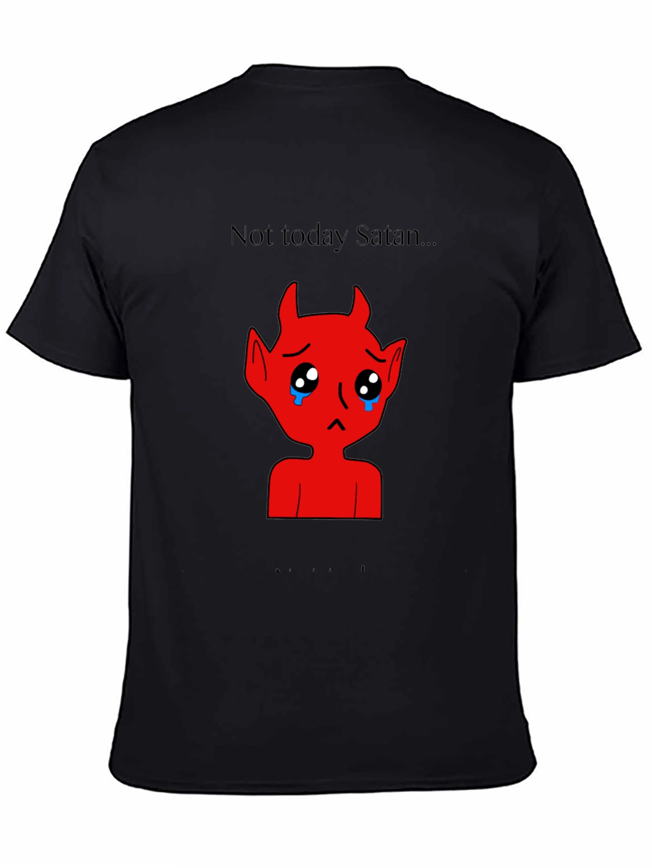 Sad Satan Graphic Tee - Not Today Satan