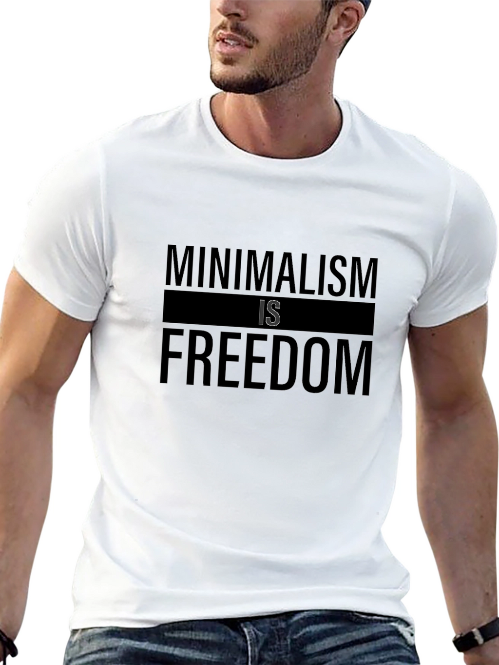 Minimalism is Freedom Black T-Shirt