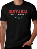 Slovakia Love It Or Leave It Graphic Tee