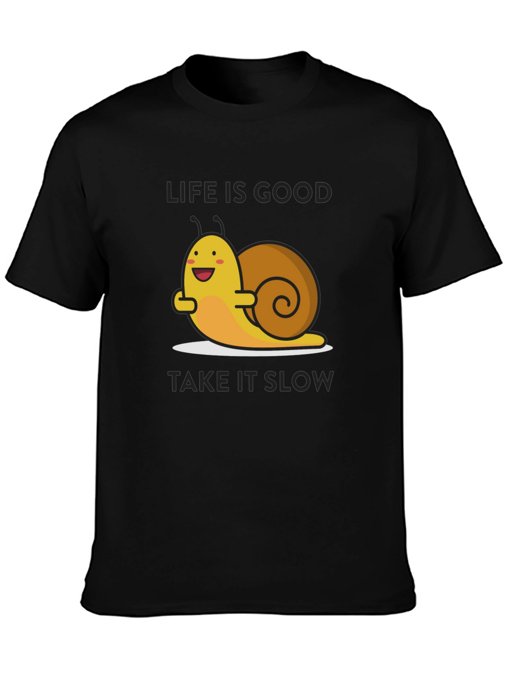 Life is Good Snail Graphic T-Shirt - Relaxed Fit