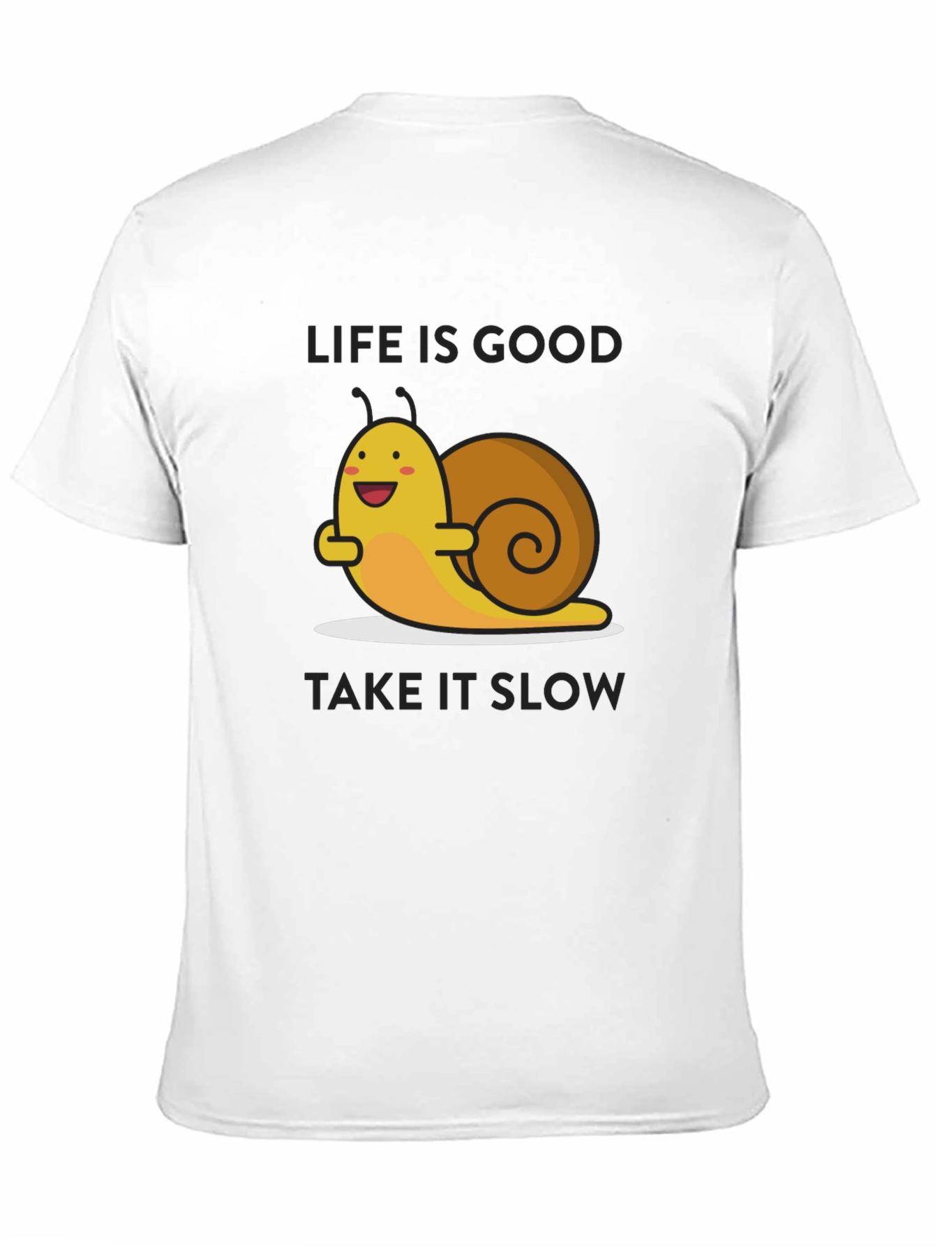 Life is Good Snail Graphic T-Shirt - Relaxed Fit