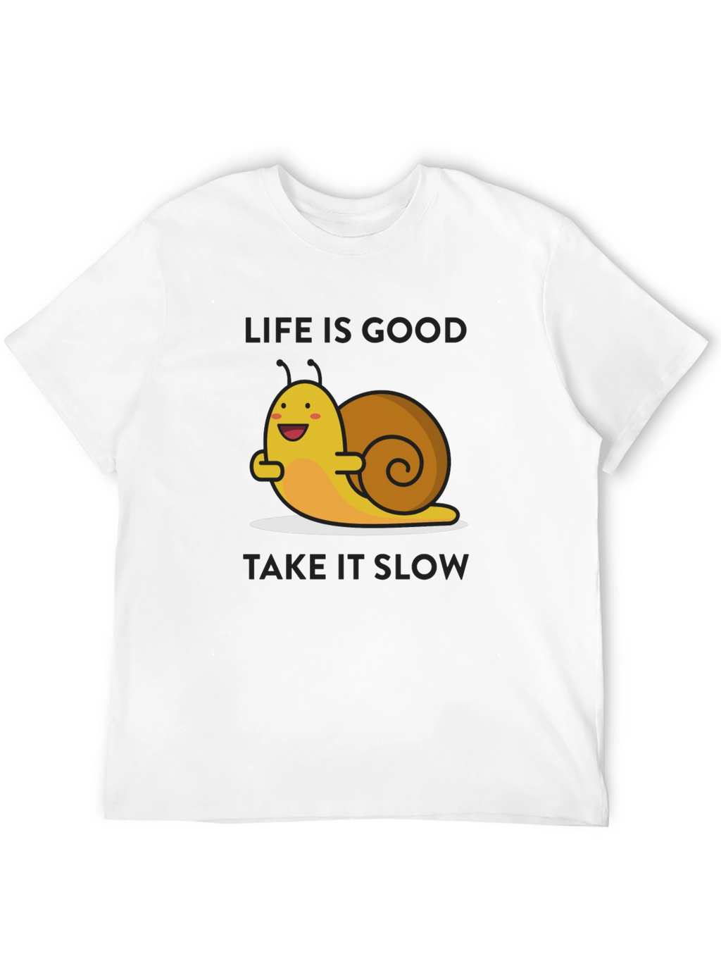 Life is Good Snail Graphic T-Shirt - Relaxed Fit