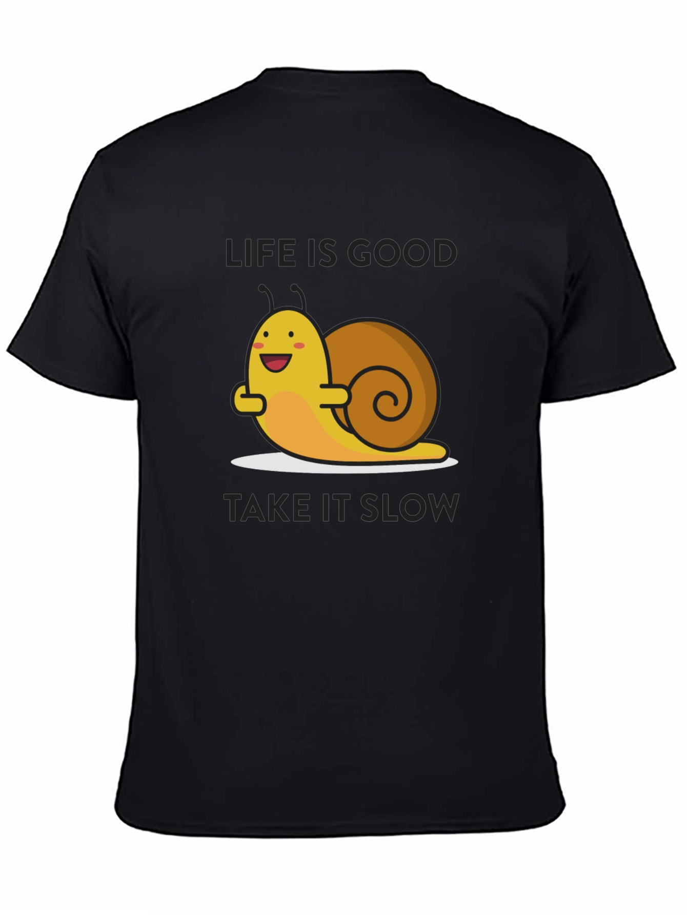 Life is Good Snail Graphic T-Shirt - Relaxed Fit