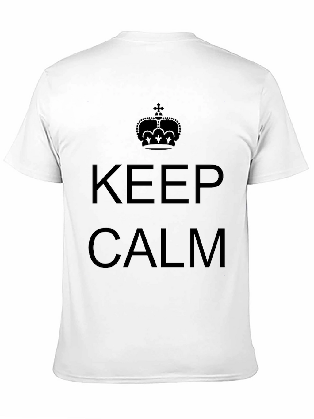 Keep Calm Graphic Tee - Classic Black Cotton T-Shirt