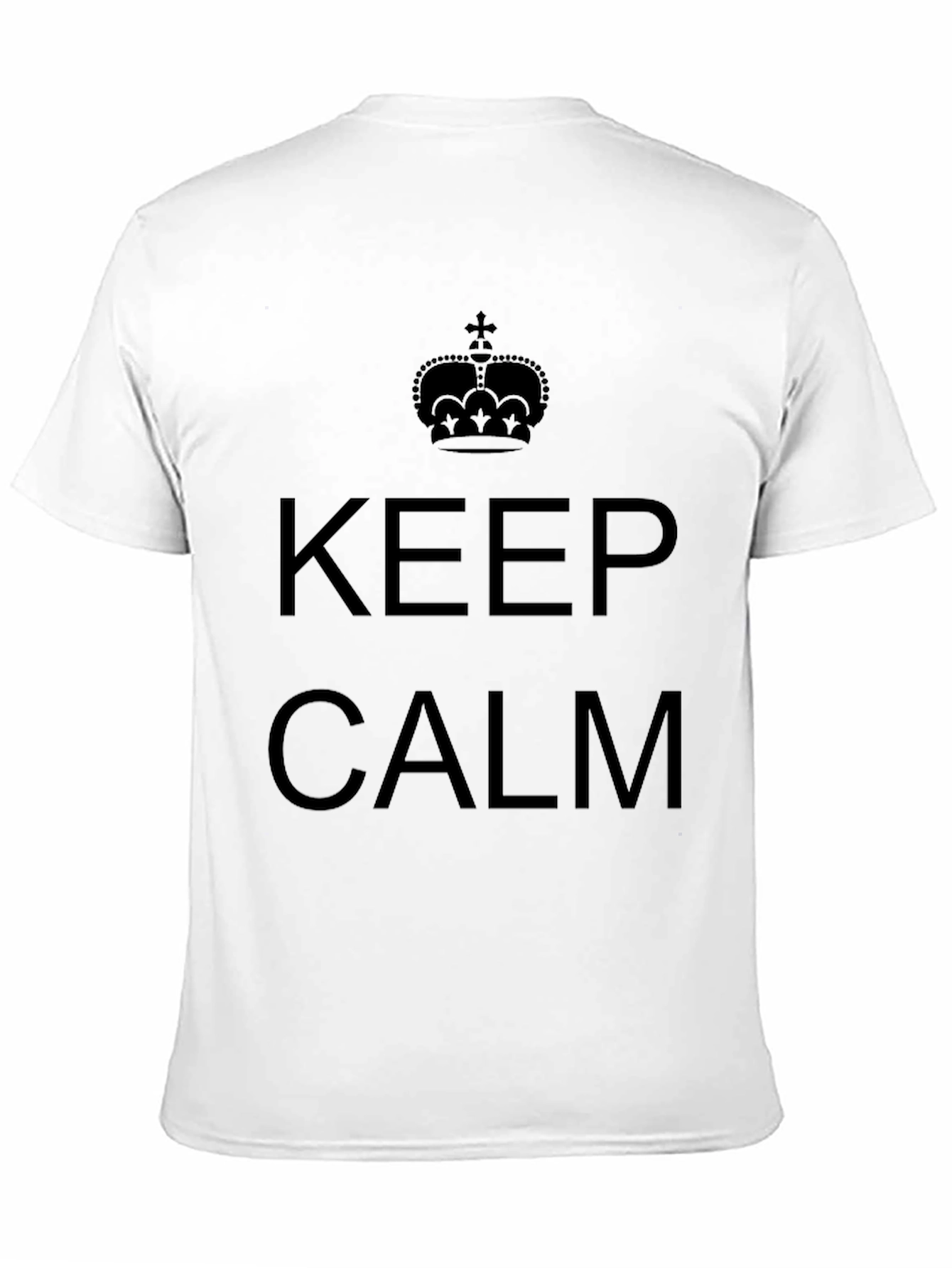 Keep Calm Graphic Tee - Classic Black Cotton T-Shirt