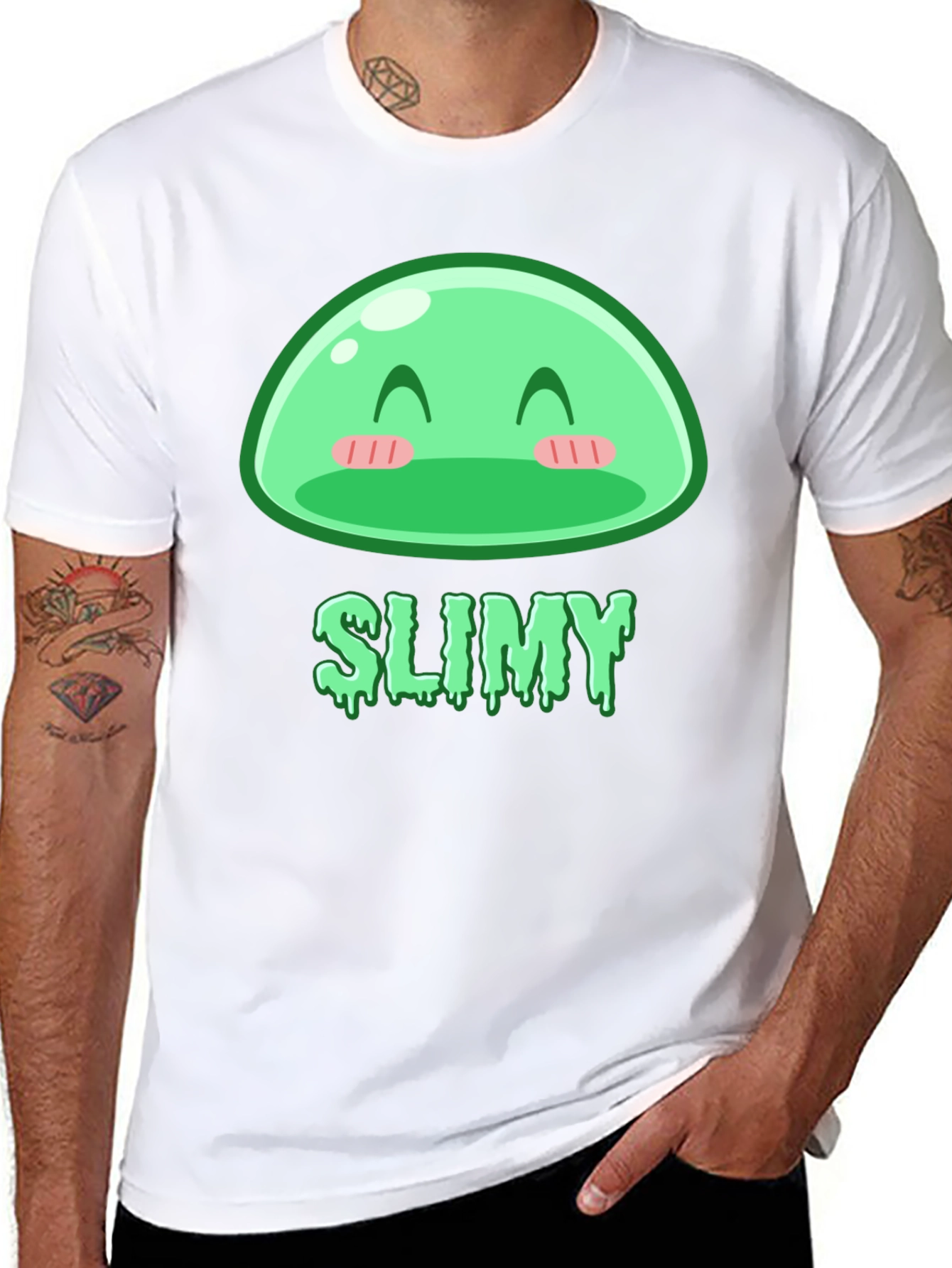 Kawaii Slime Graphic Tee - Fun & Unique!