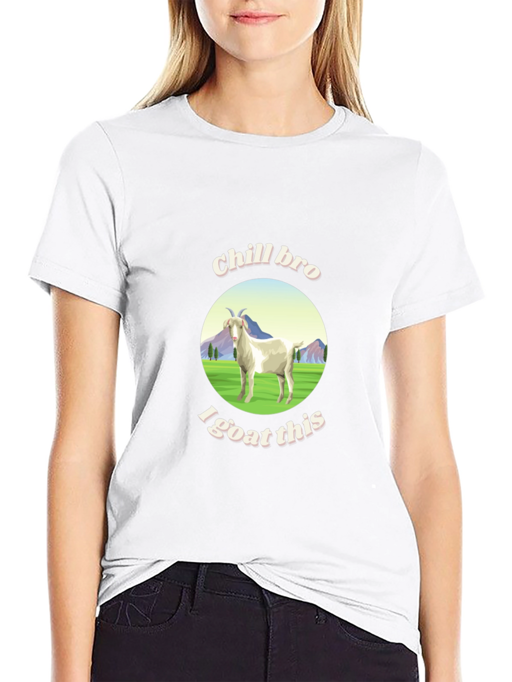 Chill Bro I Goat This Graphic T-Shirt