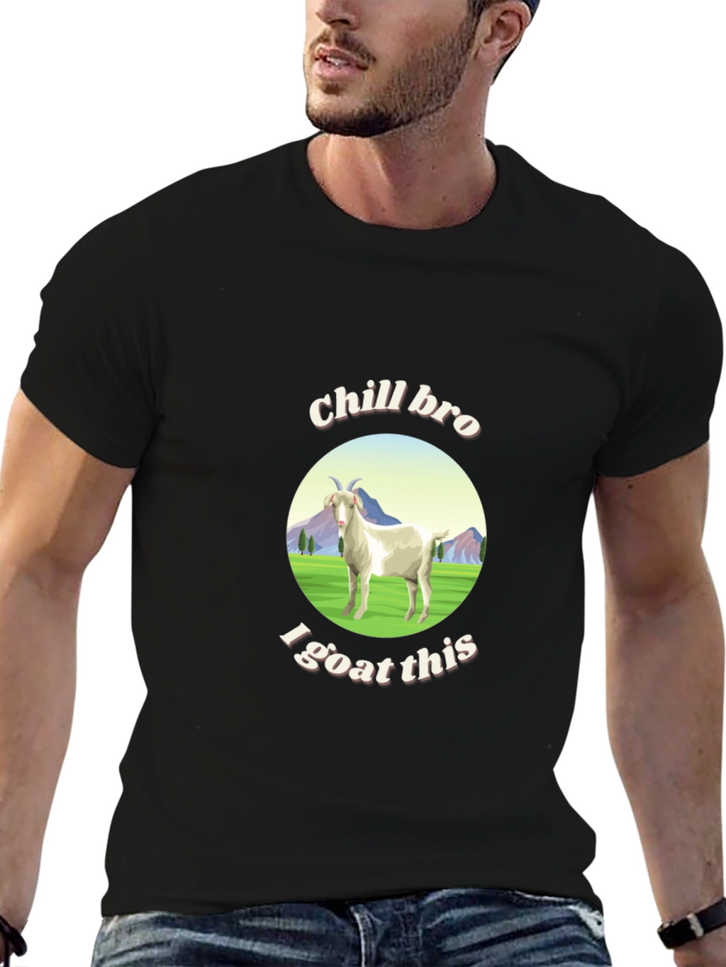 Chill Bro I Goat This Graphic T-Shirt