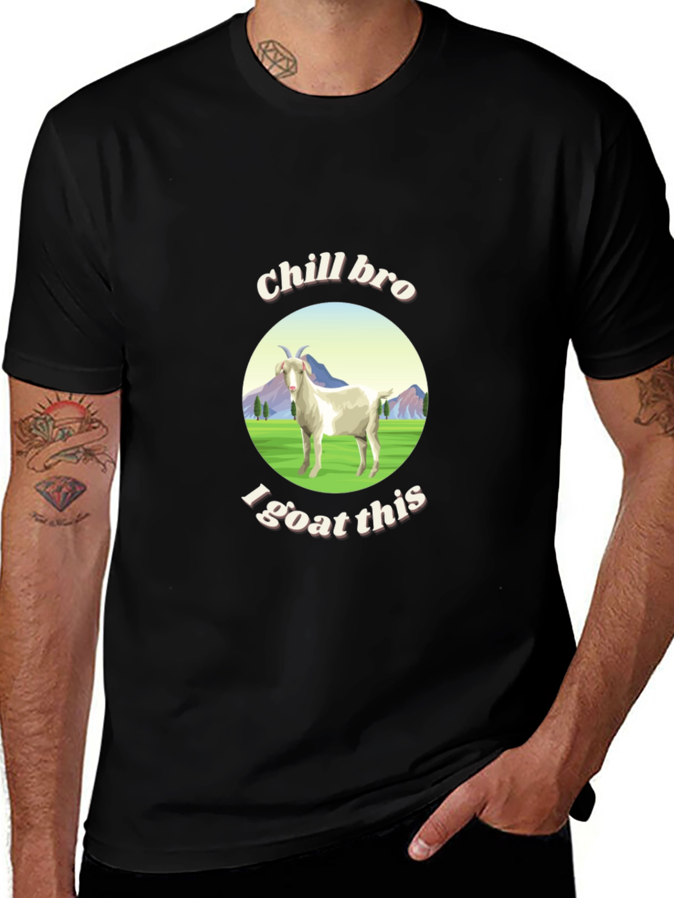 Chill Bro I Goat This Graphic T-Shirt