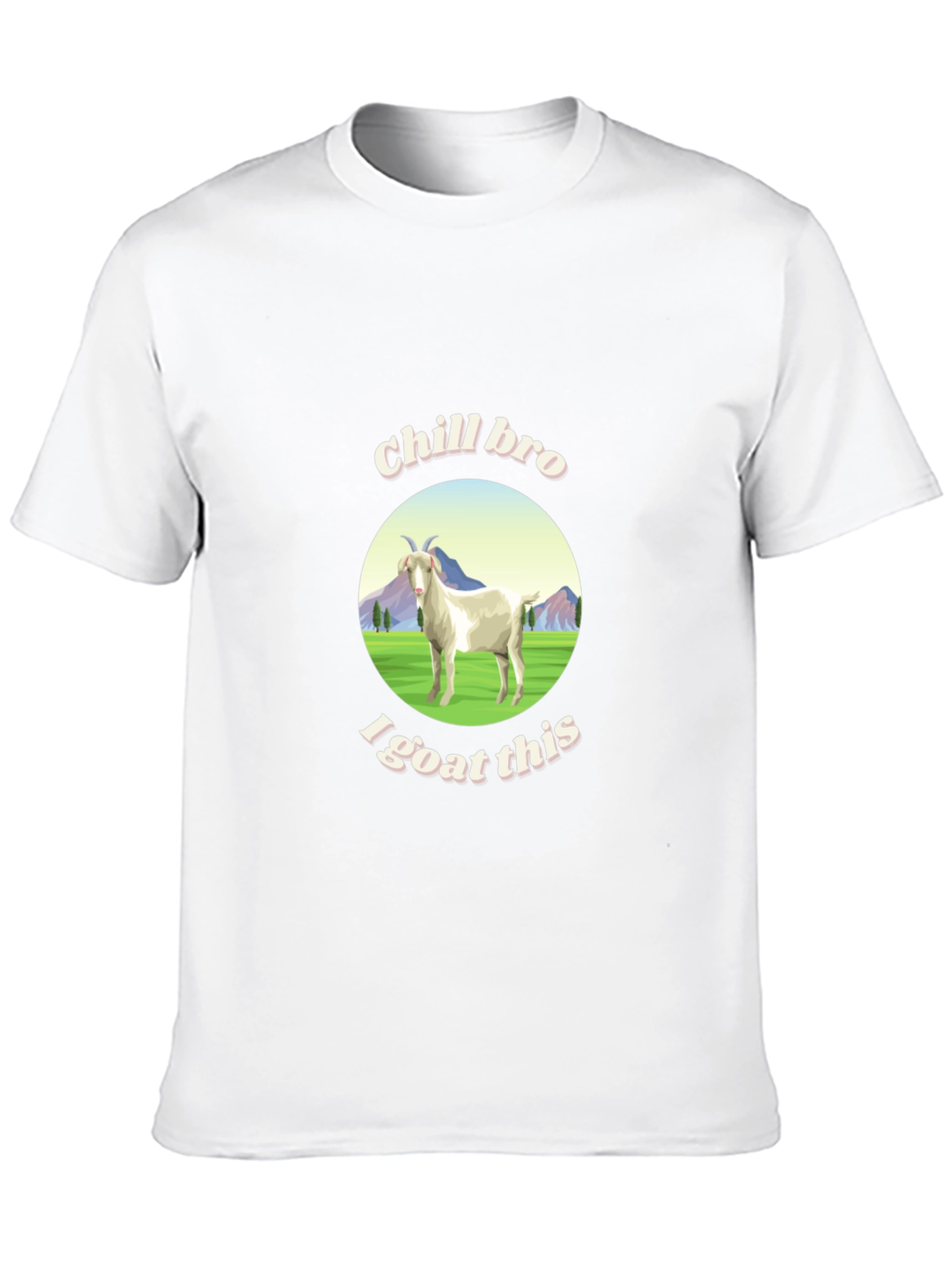 Chill Bro I Goat This Graphic T-Shirt