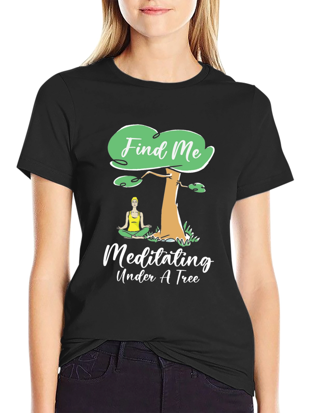 Find Me Meditating Under A Tree Graphic Tee