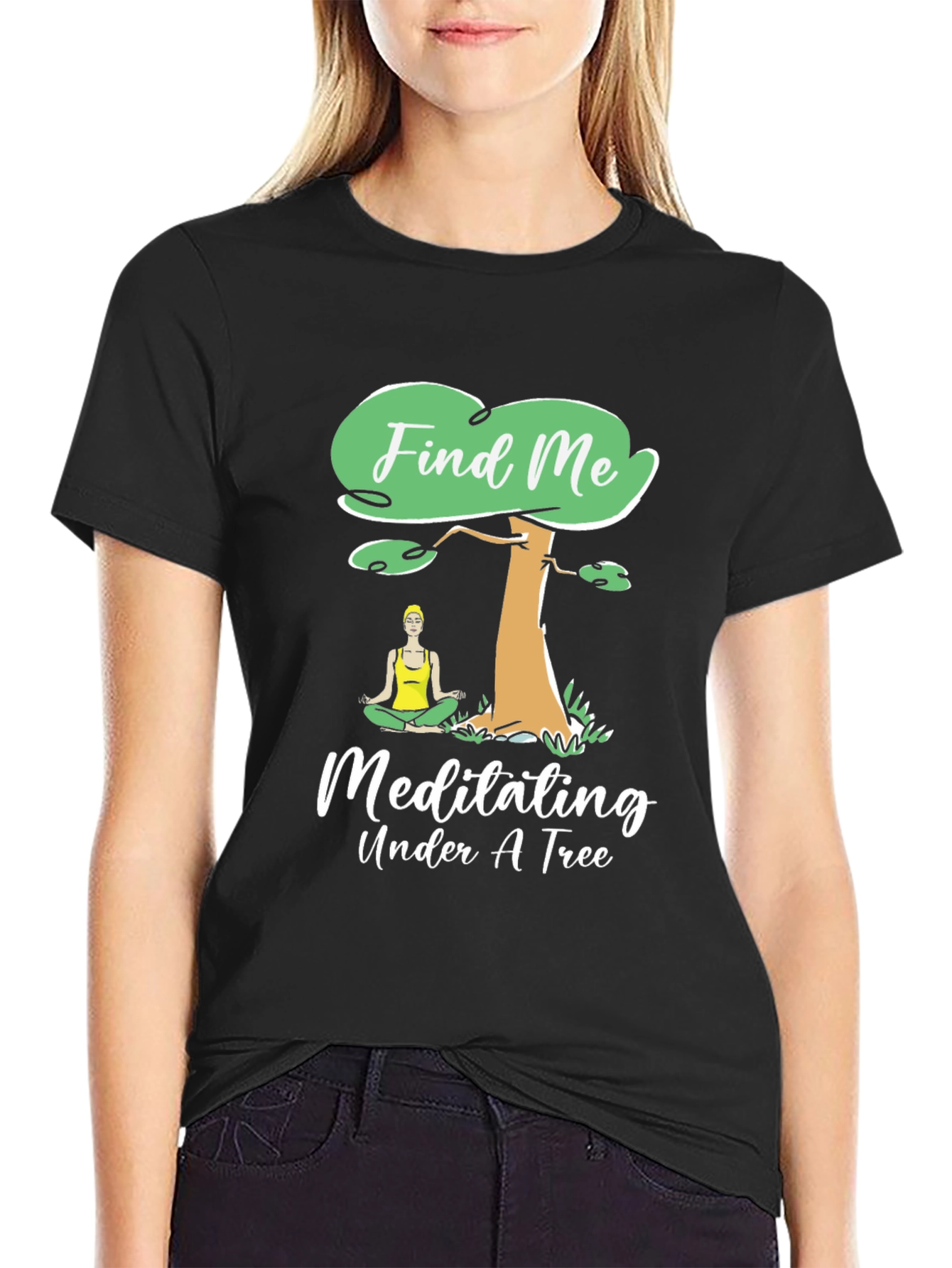 Find Me Meditating Under A Tree Graphic Tee