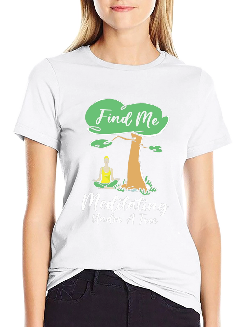 Find Me Meditating Under A Tree Graphic Tee
