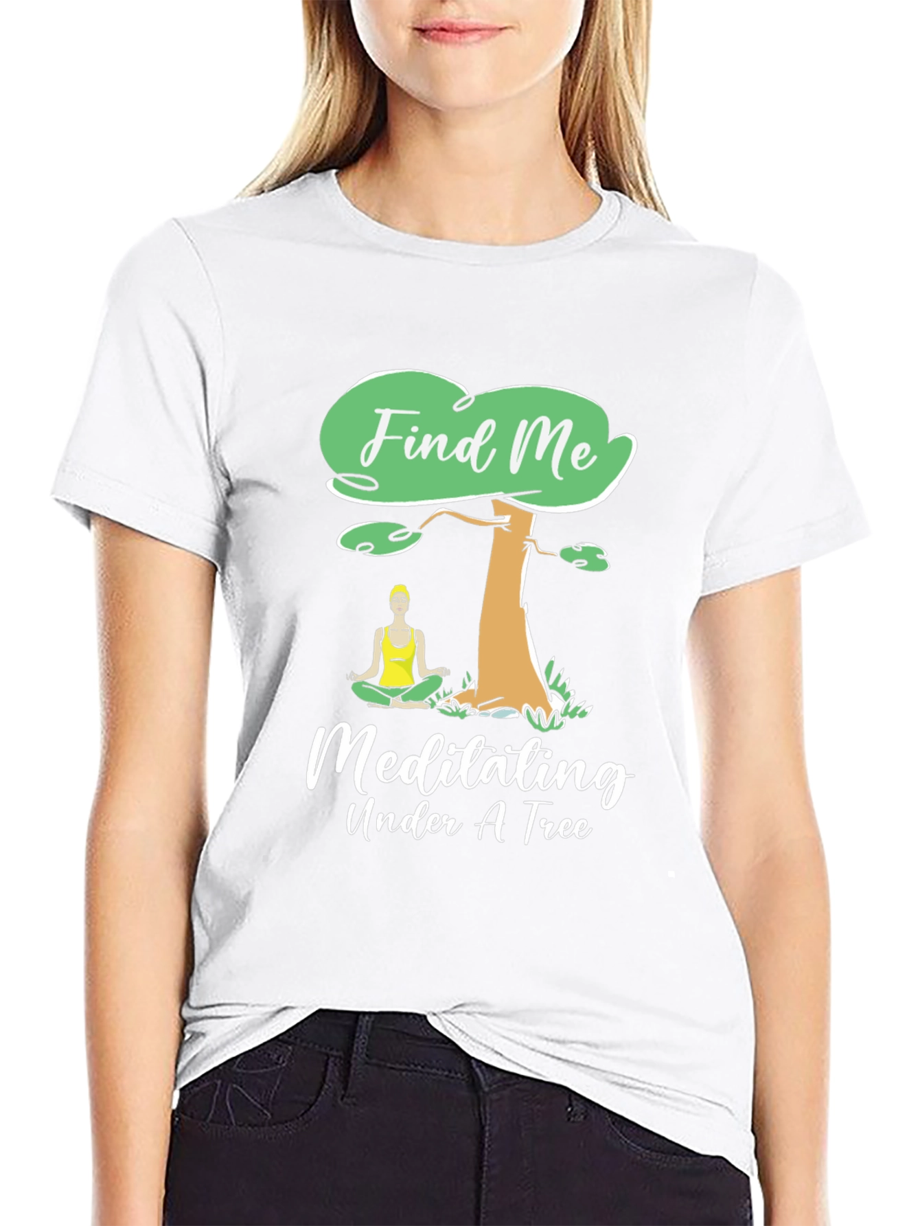 Find Me Meditating Under A Tree Graphic Tee