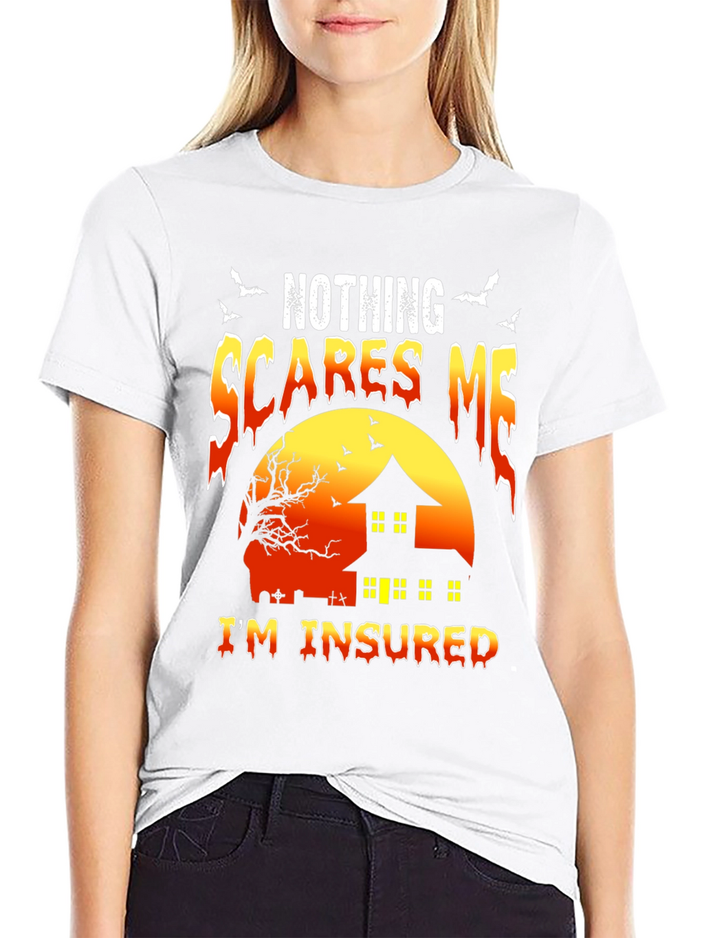 Nothing Scares Me Im Insured Halloween T-Shirt