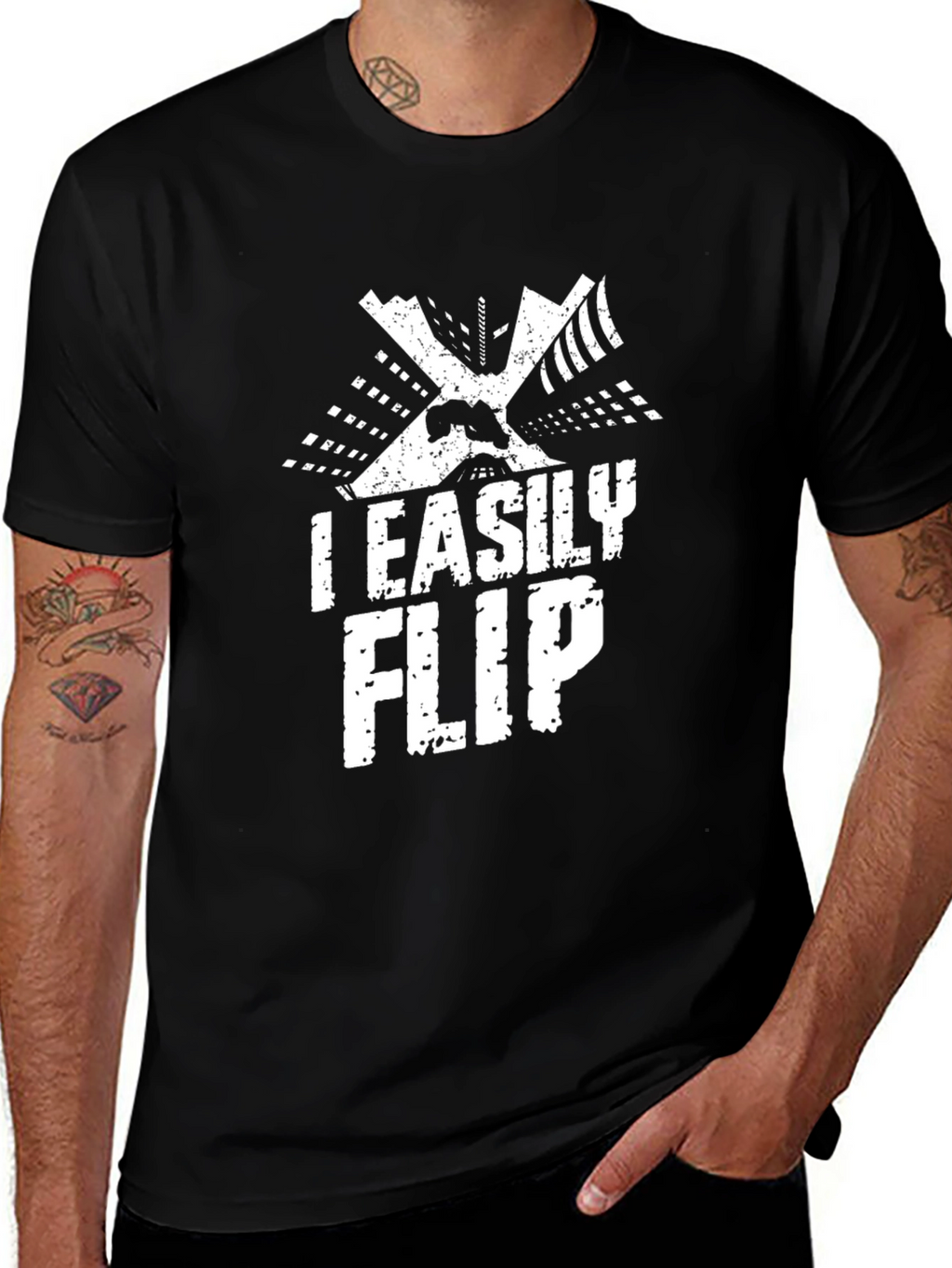I Easily Flip T-Shirt - Funny Parkour Tee