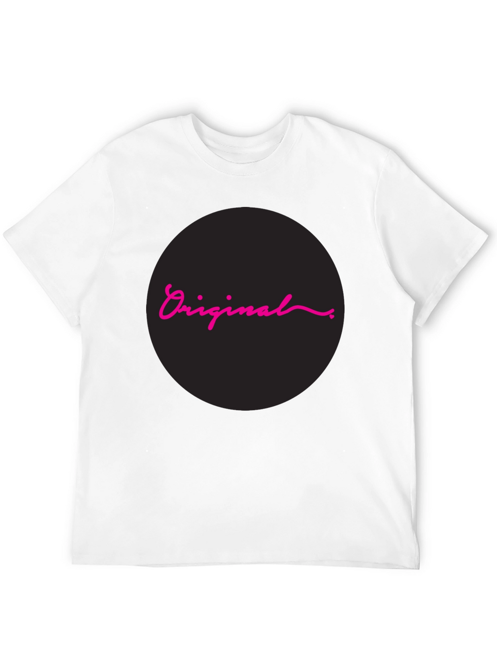 Original Design Black Cotton T-Shirt