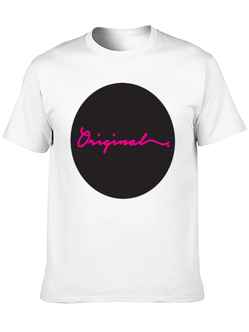 Original Design Black Cotton T-Shirt