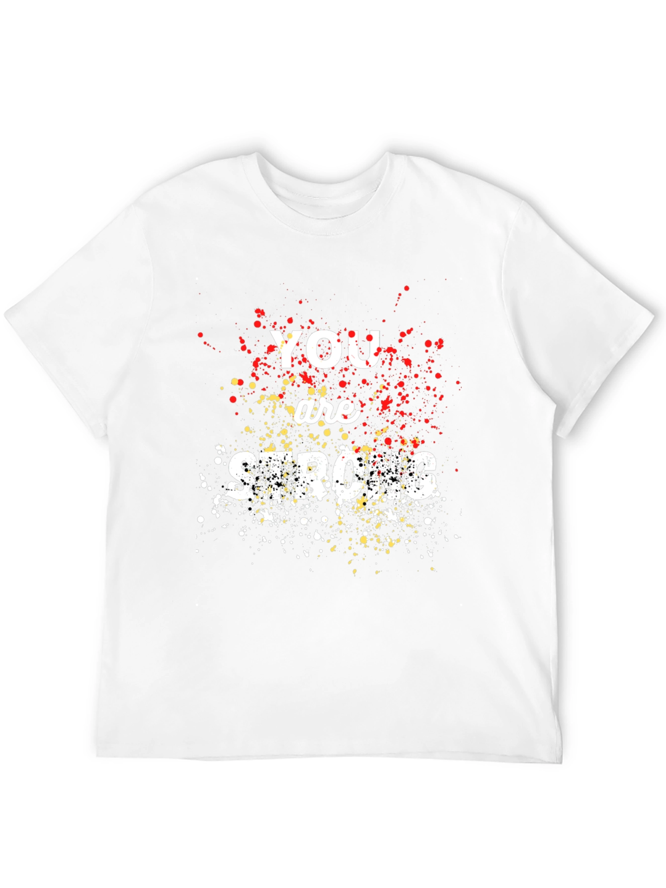 You Are Strong Graphic Print Crew Neck T-Shirt