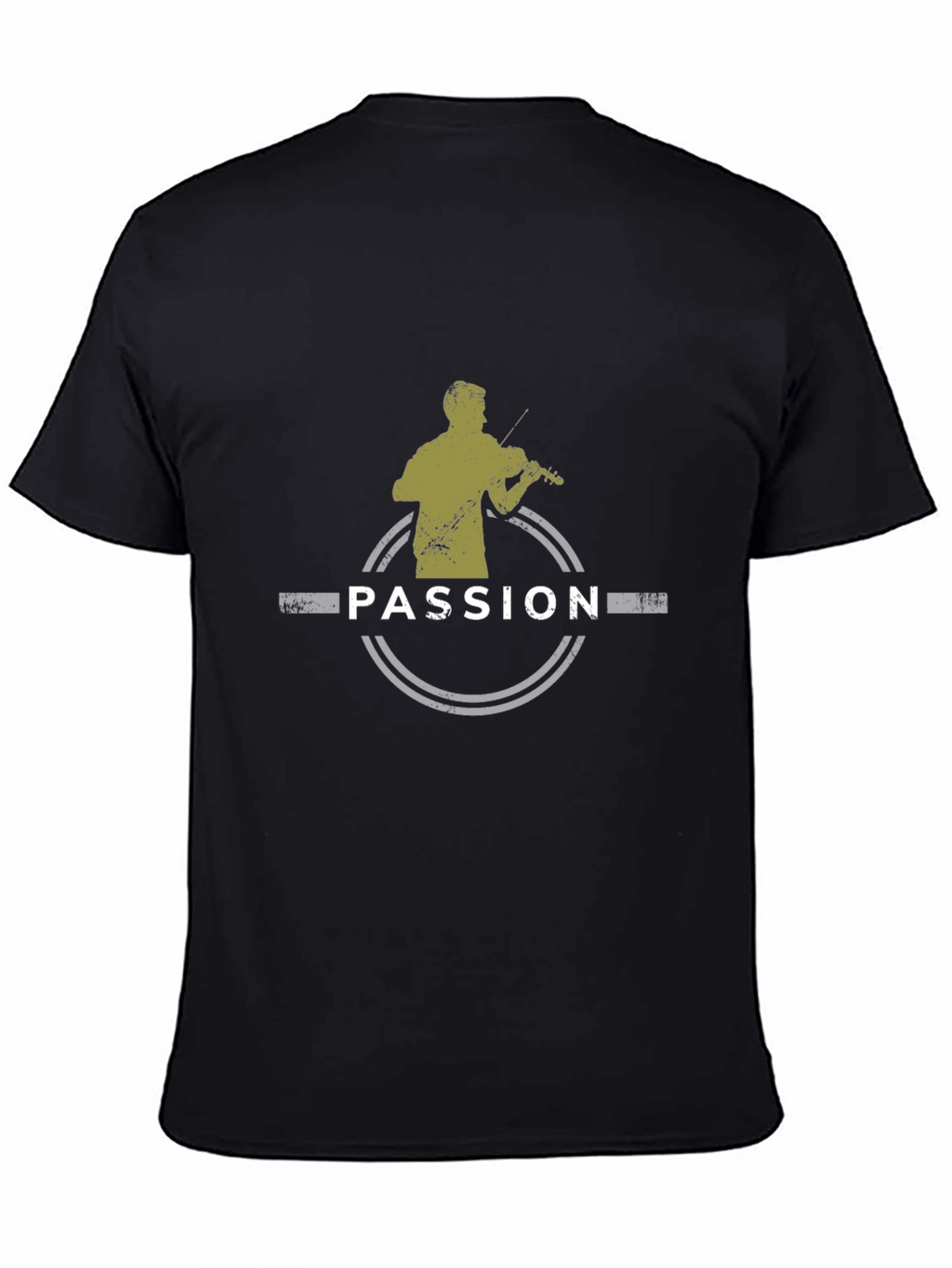 Passion Violinist Graphic Black T-Shirt