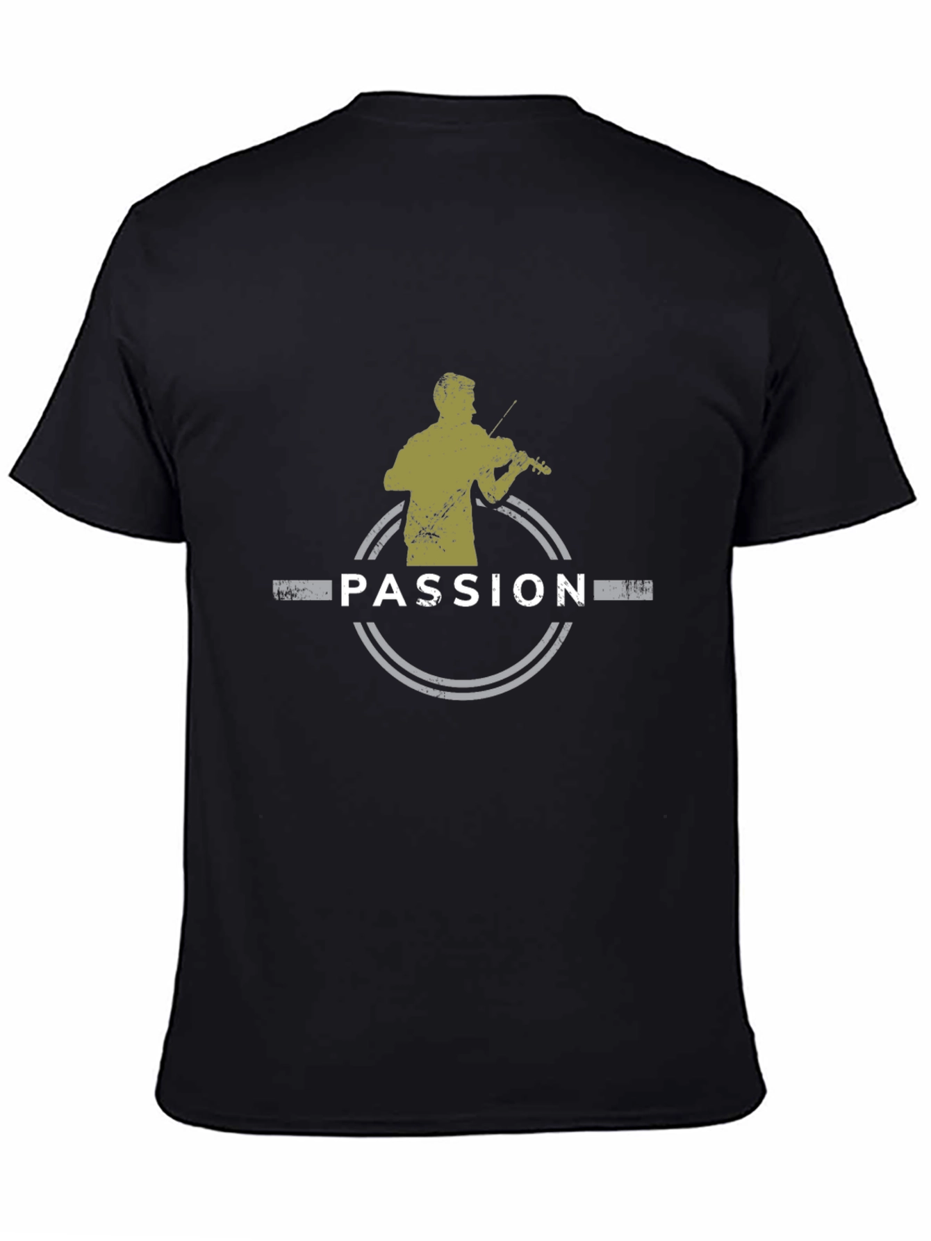 Passion Violinist Graphic Black T-Shirt