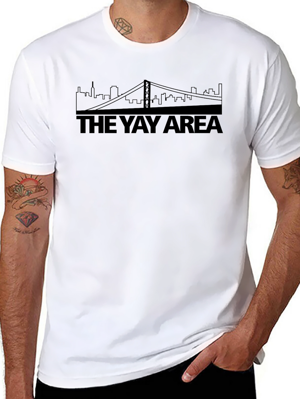 The Yay Area Black T-Shirt