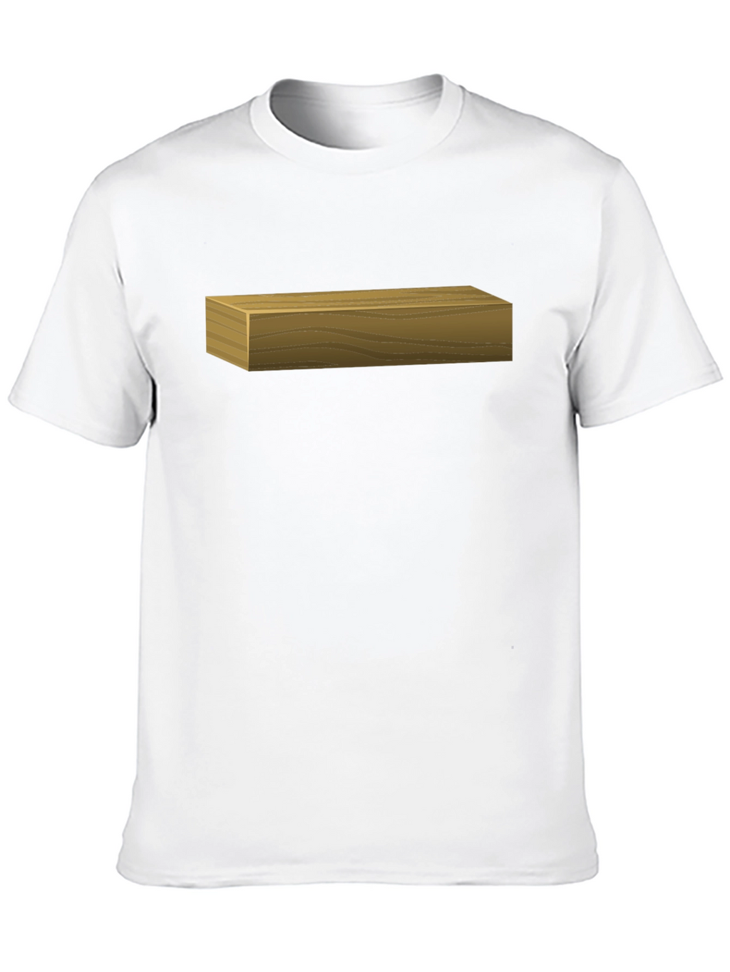 Mens Black T-Shirt with Wood Block Graphic
