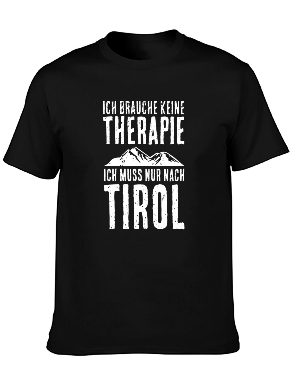 Tyrol Therapy T-Shirt - Black Cotton Tee