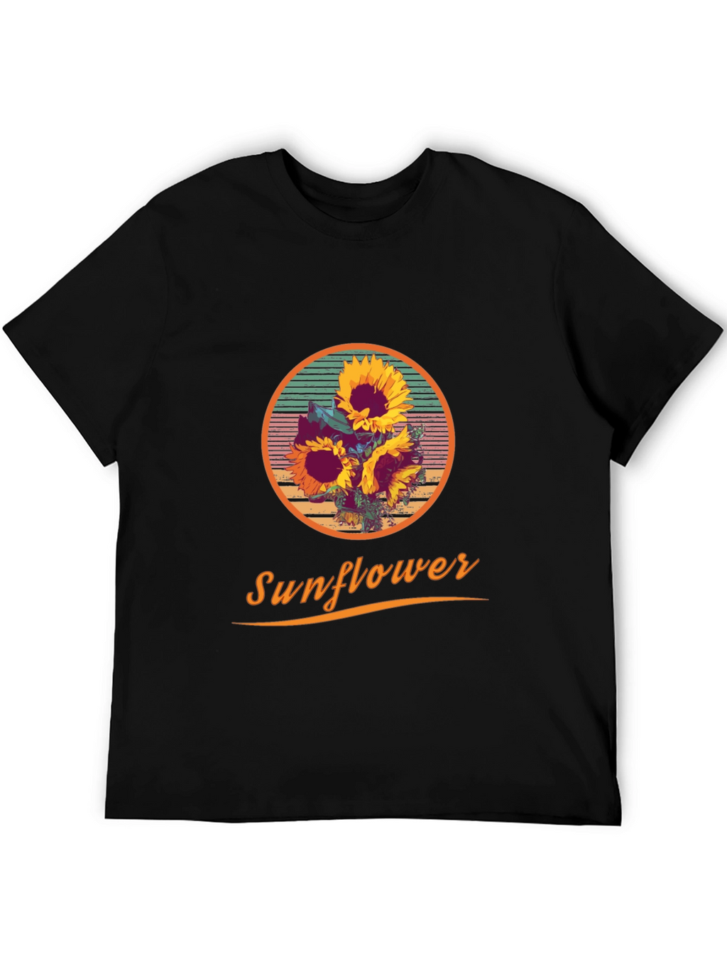 Sunflower Graphic Print Crew Neck T-Shirt