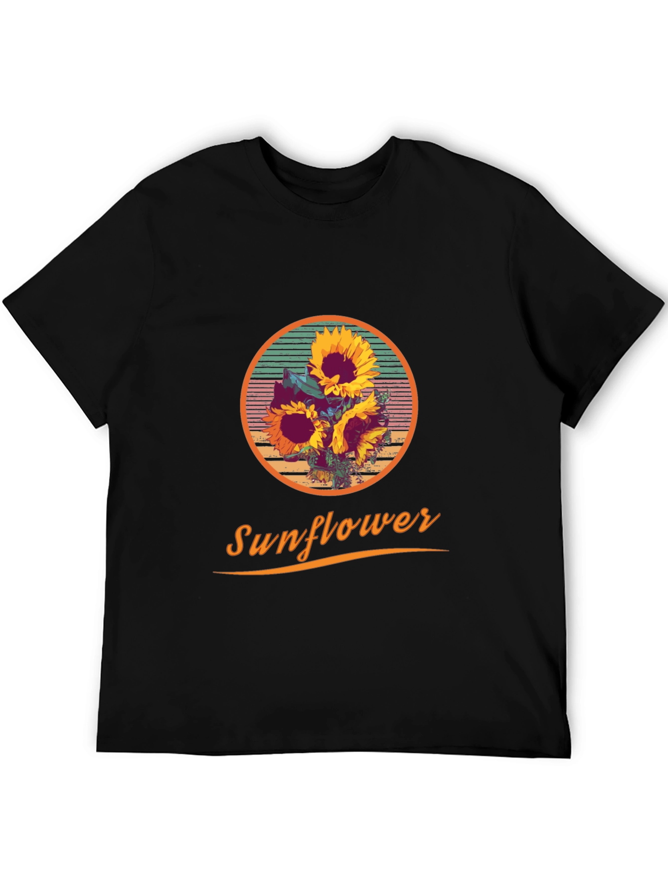 Sunflower Graphic Print Crew Neck T-Shirt