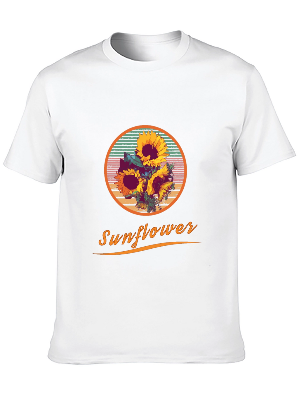 Sunflower Graphic Print Crew Neck T-Shirt