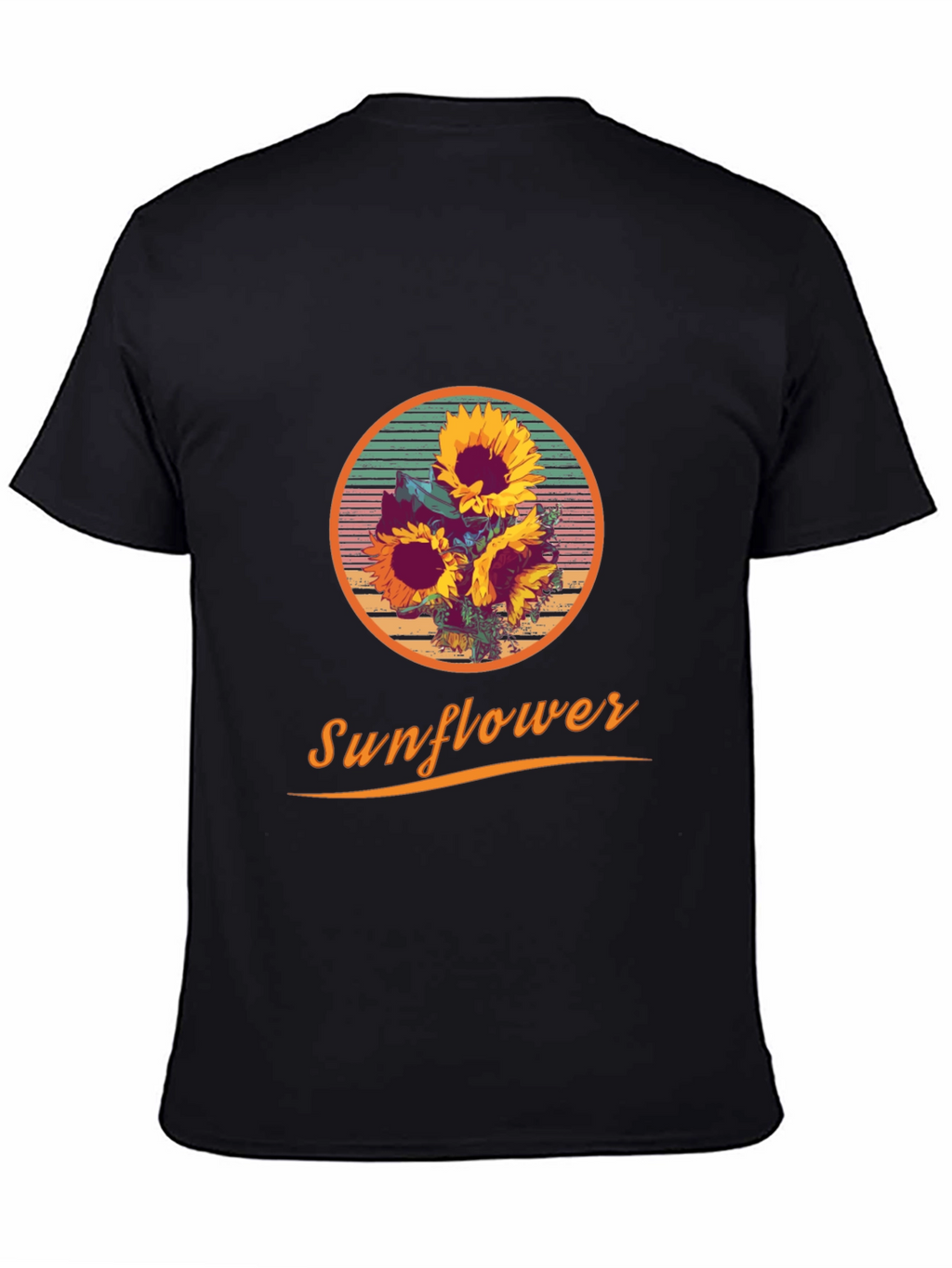 Sunflower Graphic Print Crew Neck T-Shirt