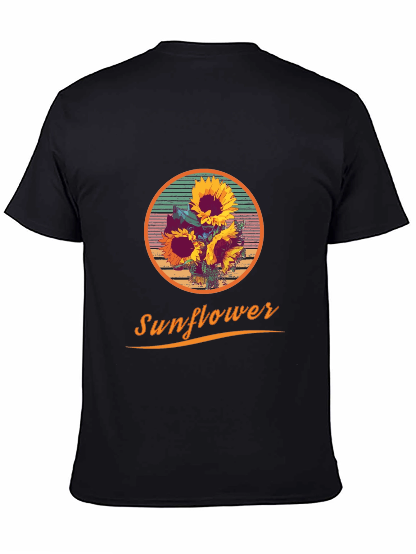 Sunflower Graphic Print Crew Neck T-Shirt