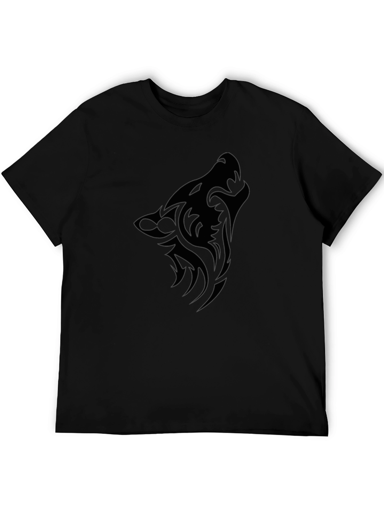 Tribal Wolf Graphic T-Shirt