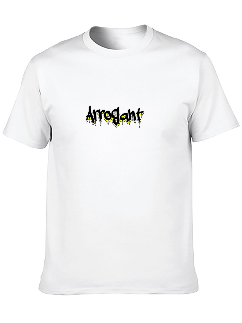 Arrogant Graphic Print Black T-Shirt