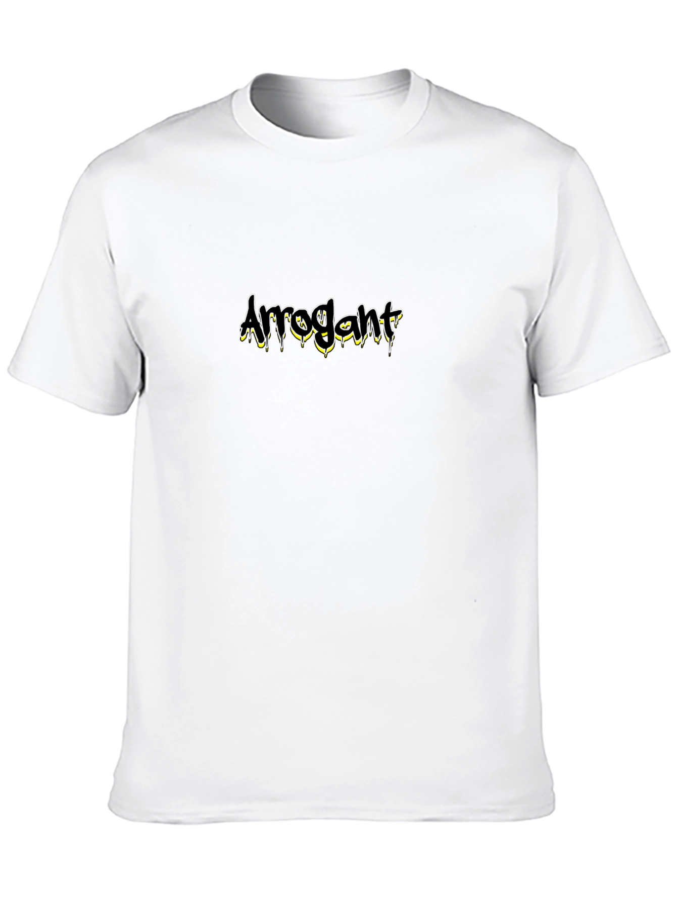 Arrogant Graphic Print Black T-Shirt