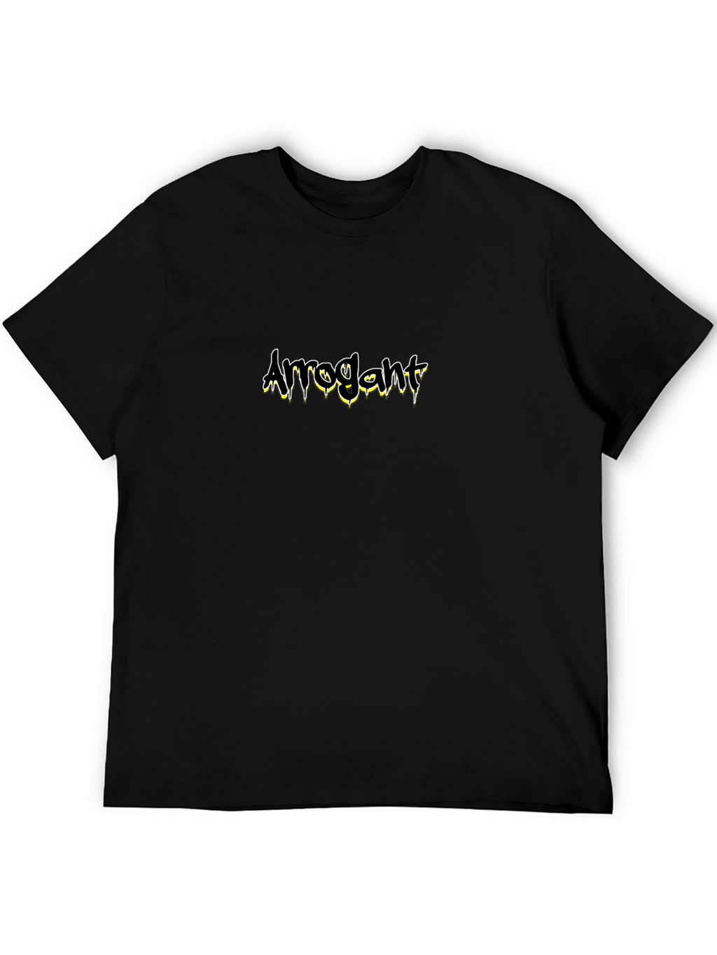 Arrogant Graphic Print Black T-Shirt