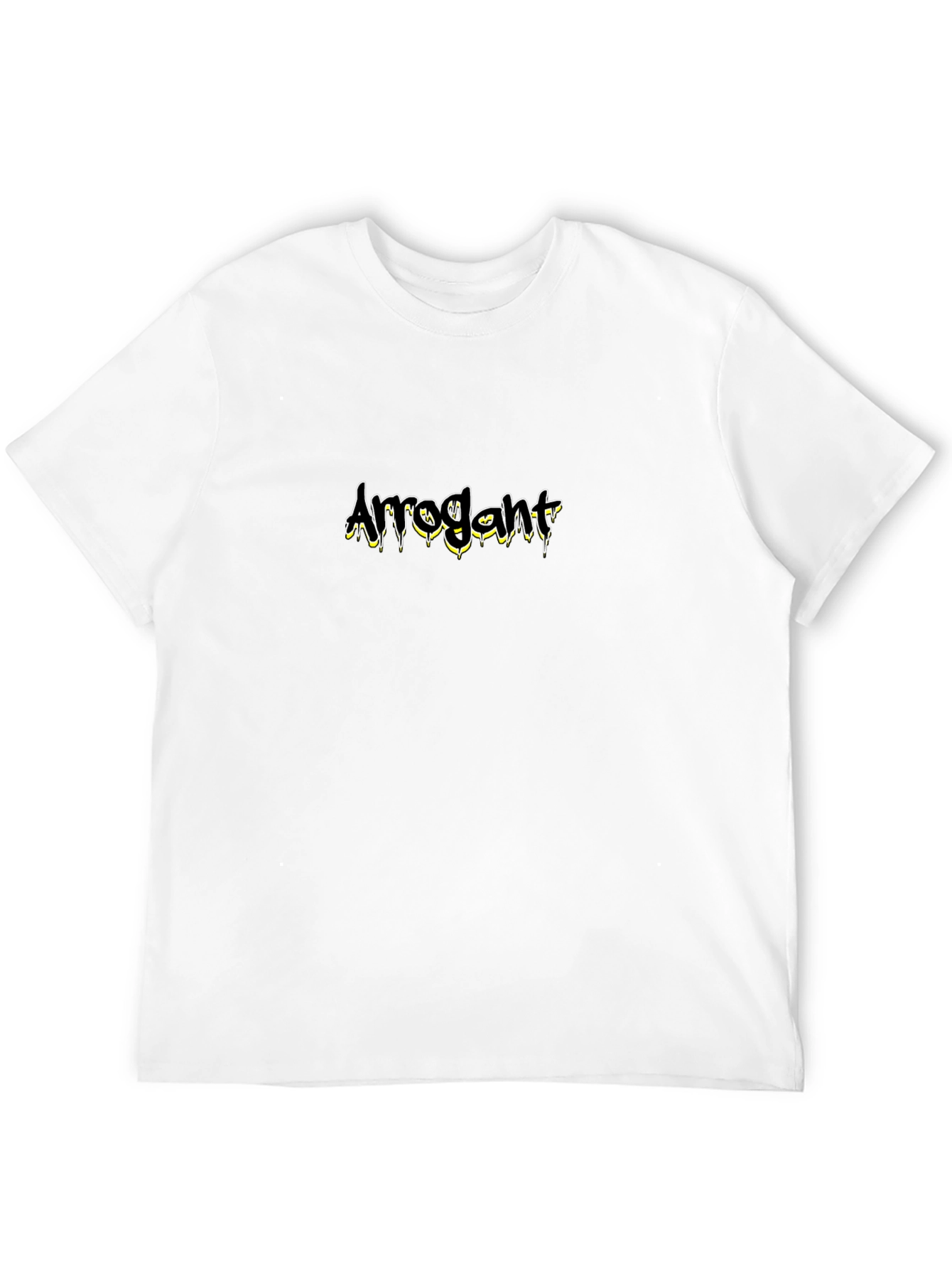 Arrogant Graphic Print Black T-Shirt
