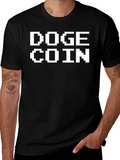 Doge Coin Black T-Shirt Crypto Meme Tee