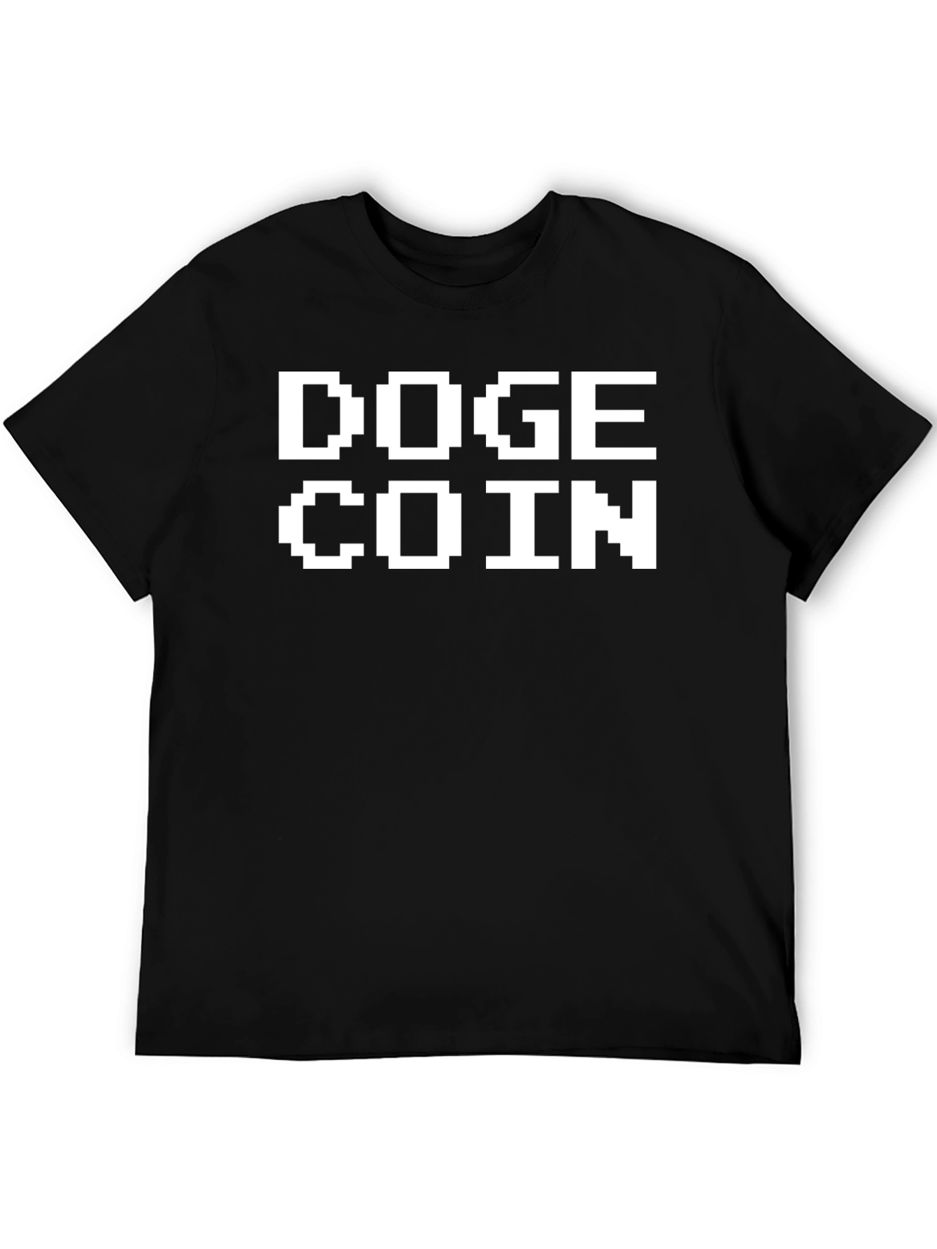 Doge Coin Black T-Shirt Crypto Meme Tee
