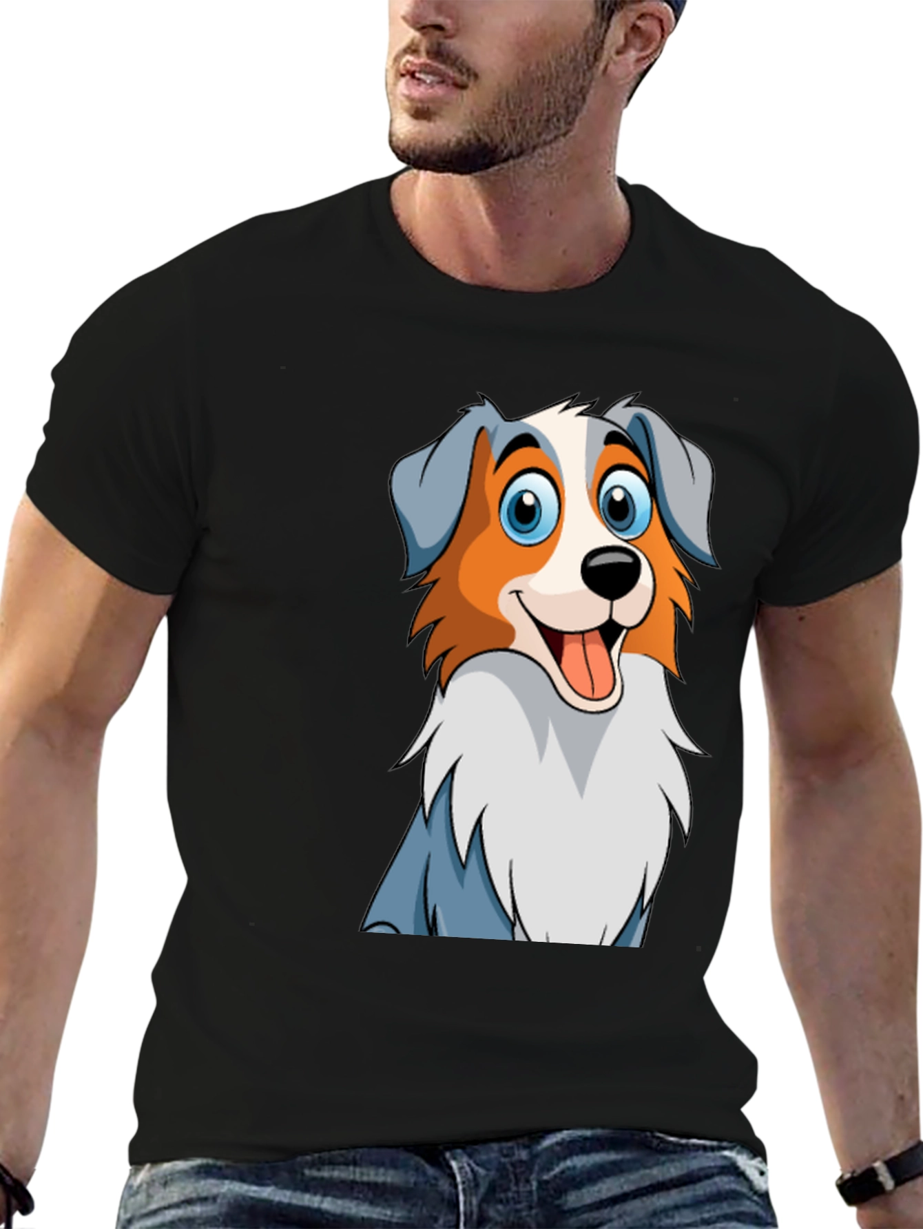 Cartoon Dog Graphic T-Shirt - Cute & Comfy