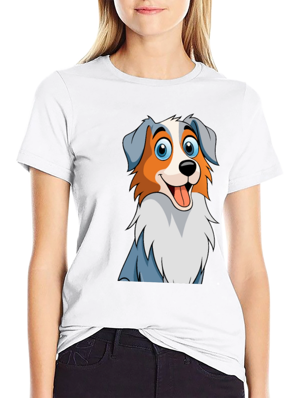Cartoon Dog Graphic T-Shirt - Cute & Comfy