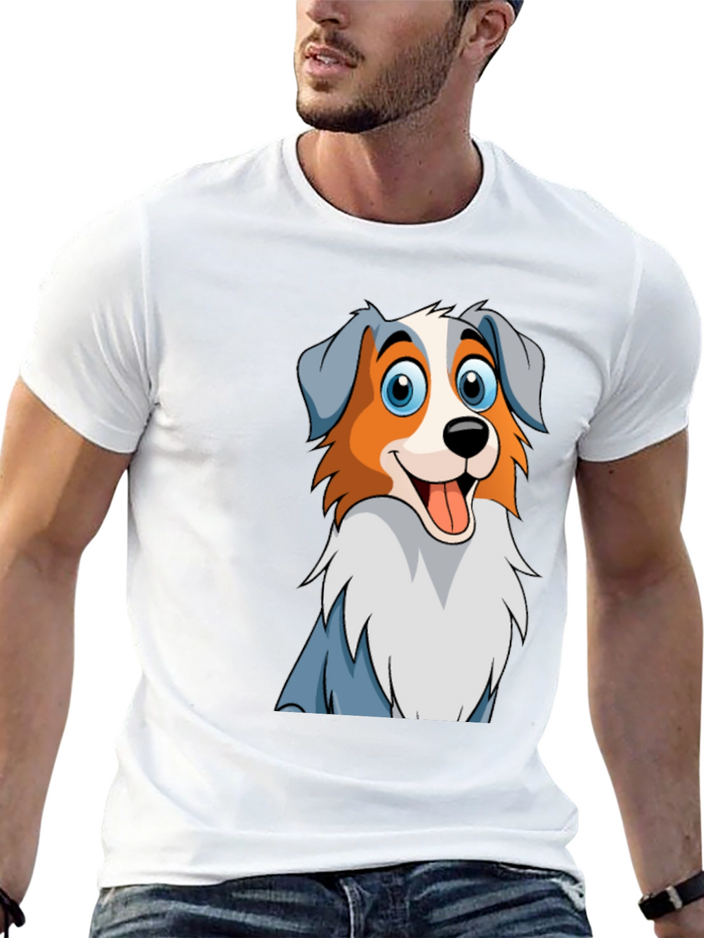 Cartoon Dog Graphic T-Shirt - Cute & Comfy