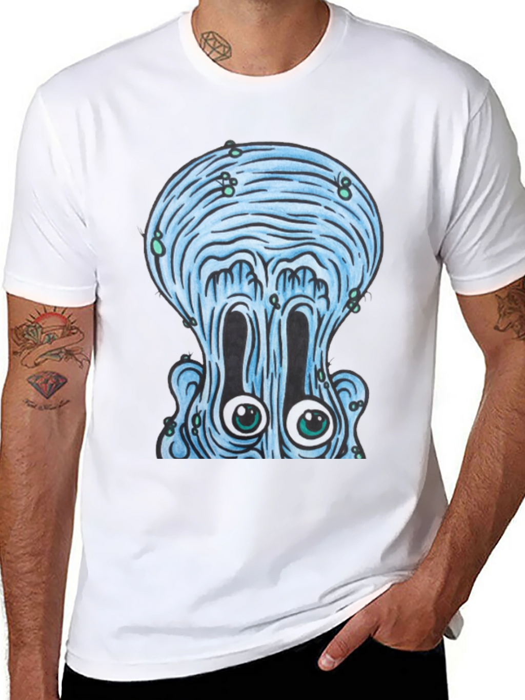 Squidward T-Shirt - Bold Cartoon Graphic Tee